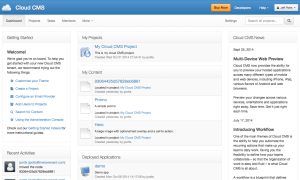 Cloud CMS Home Page